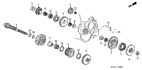 1990 INTEGRA LS 4 DOOR 4AT AT COUNTERSHAFT diagram 1990 INTEGRA LS 4 DOOR 4AT AT COUNTERSHAFT diagram
