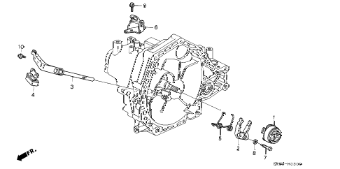 1990 INTEGRA RS 4 DOOR 5MT MT CLUTCH RELEASE diagram