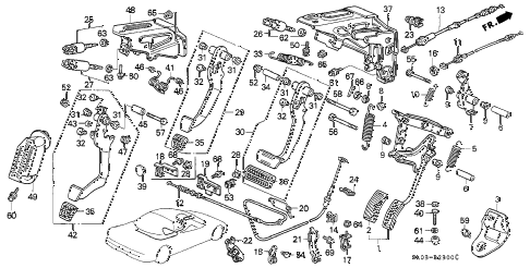 1993 NSX 2 DOOR 5MT PEDAL diagram