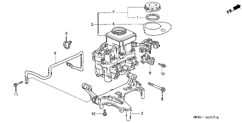 1993 NSX 2 DOOR 5MT A.L.B. MODULATOR diagram 1993 NSX 2 DOOR 5MT A.L.B. MODULATOR diagram