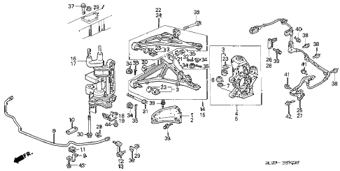 1996 NSX 2 DOOR 4AT KNUCKLE diagram