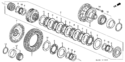 1999 NSXALEX ZANARDI ED 2 DOOR 6MT 6MT DIFFERENTIAL GEAR diagram 1999 NSXALEX ZANARDI ED 2 DOOR 6MT 6MT DIFFERENTIAL GEAR diagram