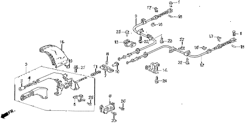 1994 VIGOR GS 4 DOOR 5MT PARKING BRAKE diagram 1994 VIGOR GS 4 DOOR 5MT PARKING BRAKE diagram