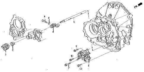 1994 VIGOR GS 4 DOOR 5MT MT SHIFT ROD - CHANGE HOLDER diagram