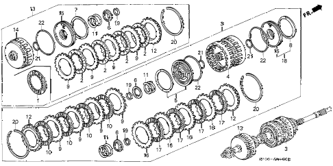 1994 LEGEND L*(MOQUETTE) 4 DOOR 4AT AT CLUTCH (1) diagram 1994 LEGEND L*(MOQUETTE) 4 DOOR 4AT AT CLUTCH (1) diagram