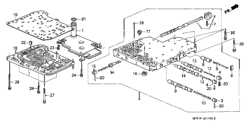 1994 LEGEND LS 4 DOOR 4AT AT MAIN VALVE BODY diagram 1994 LEGEND LS 4 DOOR 4AT AT MAIN VALVE BODY diagram