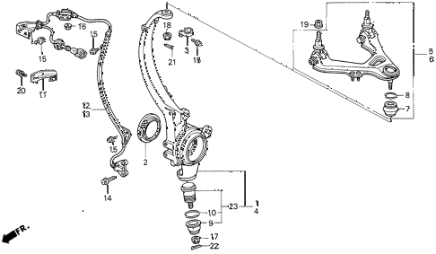 1994 LEGEND LMOQUETTE 4 DOOR 5MT KNUCKLE diagram