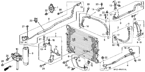 1994 LEGEND L 4 DOOR 5MT A/C HOSES - PIPES (2) diagram