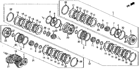 1999 INTEGRA GSLEATHER 3 DOOR 4AT AT CLUTCH (1) diagram 1999 INTEGRA GSLEATHER 3 DOOR 4AT AT CLUTCH (1) diagram