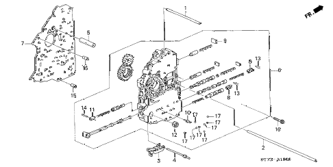 2000 INTEGRA GSLEATHER 3 DOOR 4AT AT MAIN VALVE BODY (2) diagram 2000 INTEGRA GSLEATHER 3 DOOR 4AT AT MAIN VALVE BODY (2) diagram
