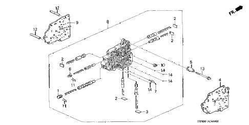 1997 INTEGRA GSLEATHER 4 DOOR 4AT AT SECONDARY BODY (1) diagram