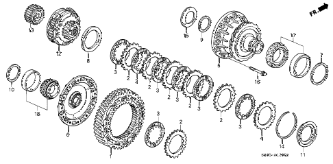 2002 NSX-T 2 DOOR 4AT AT DIFFERENTIAL GEAR diagram 2002 NSX-T 2 DOOR 4AT AT DIFFERENTIAL GEAR diagram