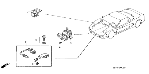 2002 NSX-T 2 DOOR 4AT A/C SENSOR diagram 2002 NSX-T 2 DOOR 4AT A/C SENSOR diagram
