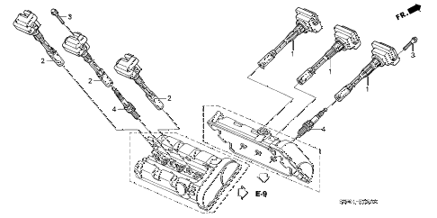 2001 NSX-T 2 DOOR 4AT IGNITION COIL - SPARK PLUG diagram 2001 NSX-T 2 DOOR 4AT IGNITION COIL - SPARK PLUG diagram