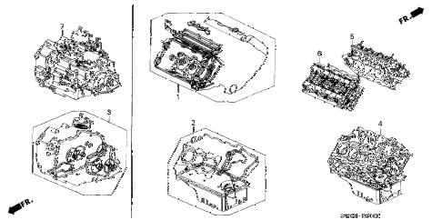 2001 NSX-T 2 DOOR 4AT ENGINE ASSY. - TRANSMISSION ASSY. diagram 2001 NSX-T 2 DOOR 4AT ENGINE ASSY. - TRANSMISSION ASSY. diagram