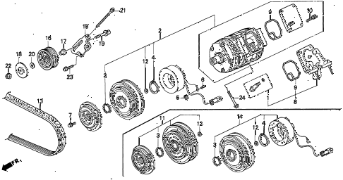 1998 TL BAS3.2 4 DOOR 4AT A/C COMPRESSOR (V6) diagram 1998 TL BAS3.2 4 DOOR 4AT A/C COMPRESSOR (V6) diagram
