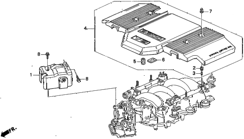 1997 TL BAS3.2 4 DOOR 4AT ENGINE HARNESS COVER (V6) diagram 1997 TL BAS3.2 4 DOOR 4AT ENGINE HARNESS COVER (V6) diagram