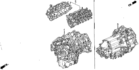 1997 TL BAS3.2 4 DOOR 4AT ENGINE ASSY. - TRANSMISSION ASSY. (V6) diagram 1997 TL BAS3.2 4 DOOR 4AT ENGINE ASSY. - TRANSMISSION ASSY. (V6) diagram