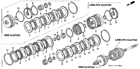 2002 RLNAVIGATION 4 DOOR 4AT AT CLUTCH (MAINSHAFT) diagram