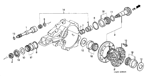 2002 RLNAVIGATION 4 DOOR 4AT AT DIFFERENTIAL GEAR diagram 2002 RLNAVIGATION 4 DOOR 4AT AT DIFFERENTIAL GEAR diagram
