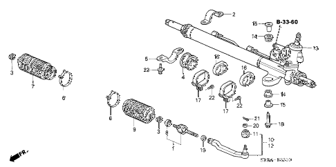 2004 RL 4 DOOR 4AT P.S. GEAR BOX diagram 2004 RL 4 DOOR 4AT P.S. GEAR BOX diagram