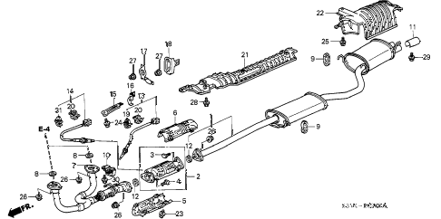 Acura online store : 2001 mdx exhaust pipe (1) parts 2001 impala exhaust schematic 