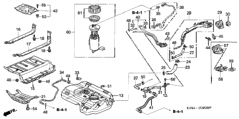 2003 MDX TOURPKG-NAV 5 DOOR 5AT FUEL TANK (2) diagram 2003 MDX TOURPKG-NAV 5 DOOR 5AT FUEL TANK (2) diagram