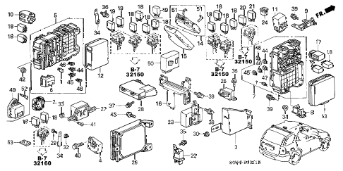 2003 MDX TOURPKG-NAV 5 DOOR 5AT CONTROL UNIT (CABIN) (2) diagram 2003 MDX TOURPKG-NAV 5 DOOR 5AT CONTROL UNIT (CABIN) (2) diagram