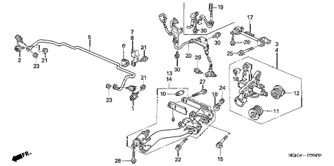 2006 RSX BASELEATHER 3 DOOR 5AT REAR LOWER ARM diagram