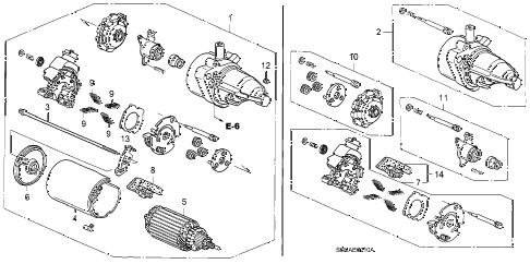 2006 RSX BASE 3 DOOR 5MT STARTER MOTOR (MITSUBA) diagram