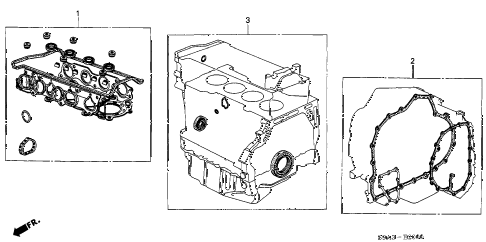 2007 TSXNAVIGATION 4 DOOR 6MT GASKET KIT diagram 2007 TSXNAVIGATION 4 DOOR 6MT GASKET KIT diagram