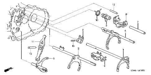 2007 TL TYPE-SSUMMER TIRE 4 DOOR 6MT MT SHIFT FORK diagram 2007 TL TYPE-SSUMMER TIRE 4 DOOR 6MT MT SHIFT FORK diagram