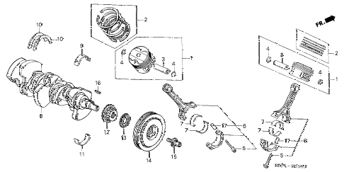 2006 TL SPORTSUMMER TIRE 4 DOOR 6MT CRANKSHAFT - PISTON diagram