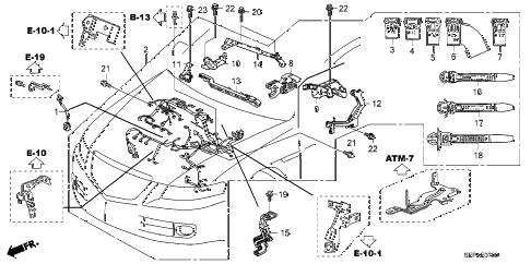 2008 TL BASE 4 DOOR 5AT ENGINE WIRE HARNESS diagram