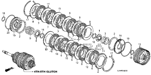 2006 RLTECH 4 DOOR 5AT AT CLUTCH (4TH-5TH) diagram