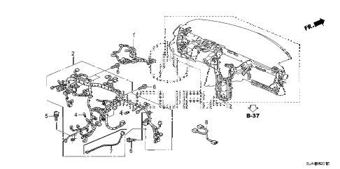 2006 RL 4 DOOR 5AT WIRE HARNESS (2) diagram 2006 RL 4 DOOR 5AT WIRE HARNESS (2) diagram