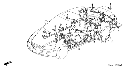 2006 RL 4 DOOR 5AT WIRE HARNESS (3) diagram 2006 RL 4 DOOR 5AT WIRE HARNESS (3) diagram