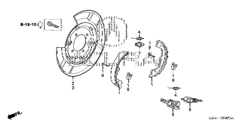 2008 RL-TEC 4 DOOR 5AT PARKING BRAKE SHOE diagram 2008 RL-TEC 4 DOOR 5AT PARKING BRAKE SHOE diagram