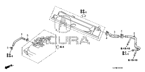 2008 RL-TECCMBS 4 DOOR 5AT BREATHER TUBE diagram