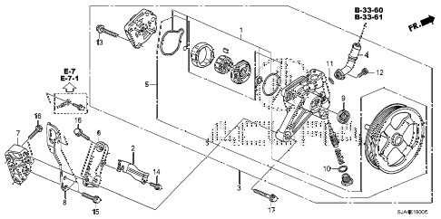 2009 RL-TEC 4 DOOR 5AT P.S. PUMP - BRACKET diagram