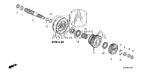 2008 RDX TECH 5 DOOR 5AT AT THIRD SHAFT diagram 2008 RDX TECH 5 DOOR 5AT AT THIRD SHAFT diagram