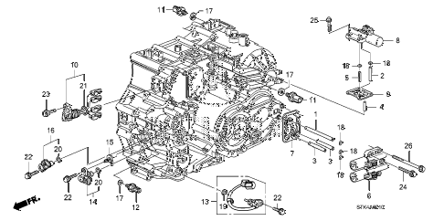 2007 RDX(TECH) 5 DOOR 5AT AT SENSOR - SOLENOID diagram