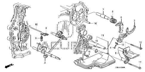 2008 RDX TECH 5 DOOR 5AT AT SHIFT FORK diagram 2008 RDX TECH 5 DOOR 5AT AT SHIFT FORK diagram