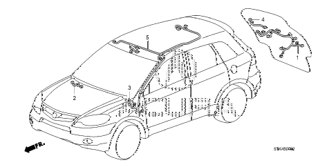 2011 RDX TECH 5 DOOR 5AT WIRE HARNESS (3) diagram 2011 RDX TECH 5 DOOR 5AT WIRE HARNESS (3) diagram