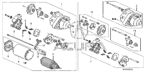 2011 RDX(SH-AWD) 5 DOOR 5AT STARTER MOTOR (MITSUBA) diagram 2011 RDX(SH-AWD) 5 DOOR 5AT STARTER MOTOR (MITSUBA) diagram