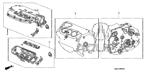 2011 MDX TECHENTERTAINMENT 5 DOOR 6AT GASKET KIT diagram 2011 MDX TECHENTERTAINMENT 5 DOOR 6AT GASKET KIT diagram
