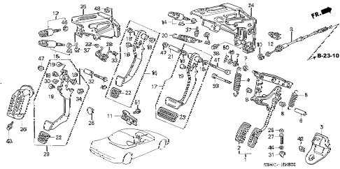 2004 NSX-T 2 DOOR 6MT PEDAL diagram 2004 NSX-T 2 DOOR 6MT PEDAL diagram
