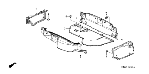 2003 NSX-T 2 DOOR 4AT TRUNK FLOOR MAT diagram 2003 NSX-T 2 DOOR 4AT TRUNK FLOOR MAT diagram