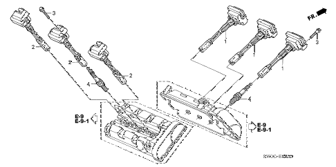 2004 NSX-T 2 DOOR 4AT IGNITION COIL - SPARK PLUG diagram 2004 NSX-T 2 DOOR 4AT IGNITION COIL - SPARK PLUG diagram