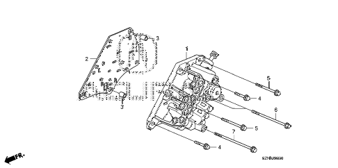 2013 ZDX 5 DOOR 6AT AT MANUAL VALVE BODY diagram 2013 ZDX 5 DOOR 6AT AT MANUAL VALVE BODY diagram